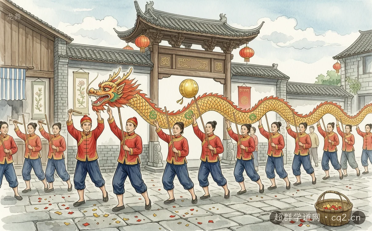 龙舞（AI 生成意境插图）