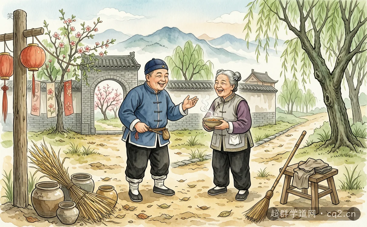 笑话（AI 生成意境插图）