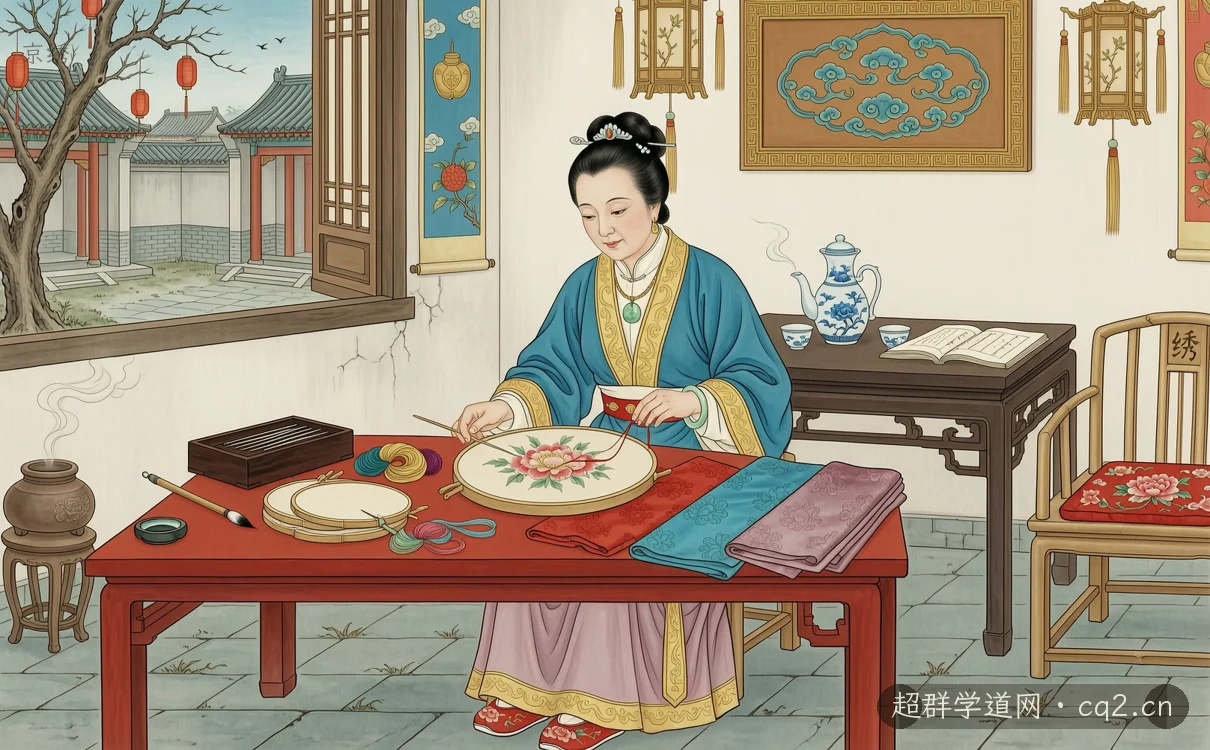 京绣（AI 生成意境插图）