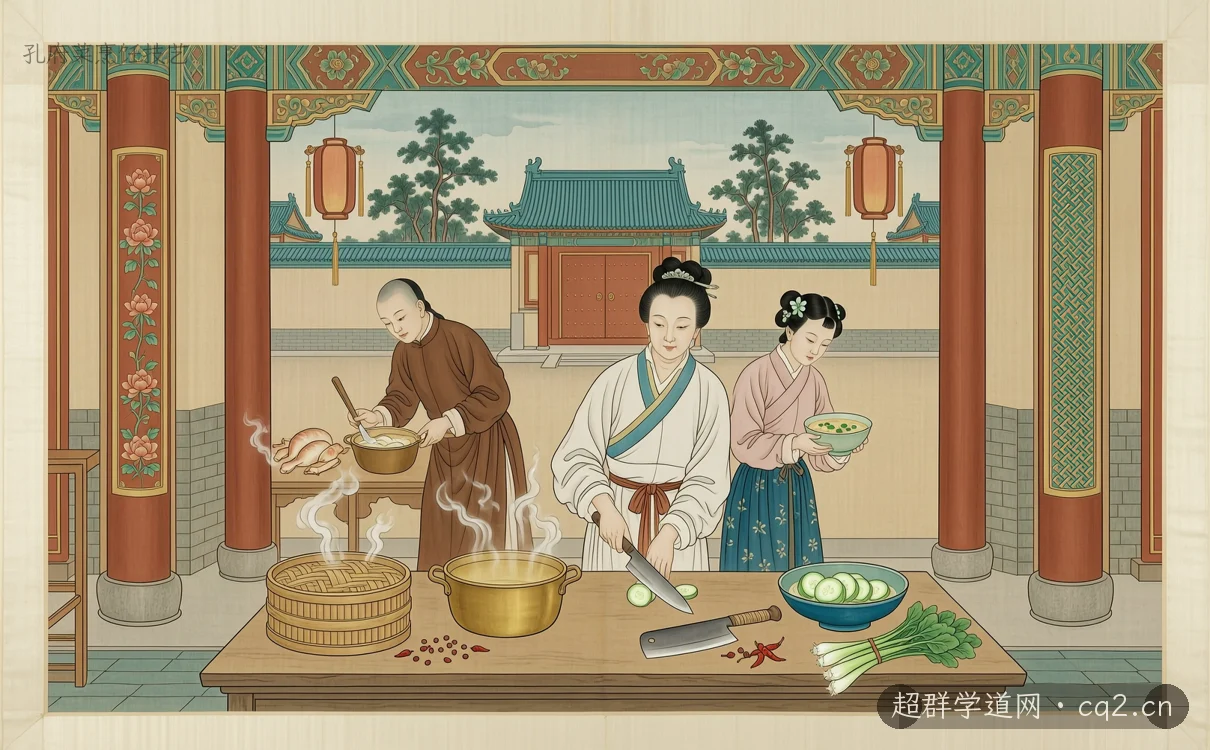 孔府菜烹饪技艺（AI 生成意境插图）
