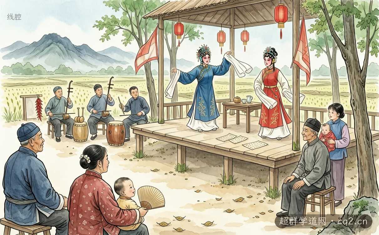 线腔（AI 生成意境插图）