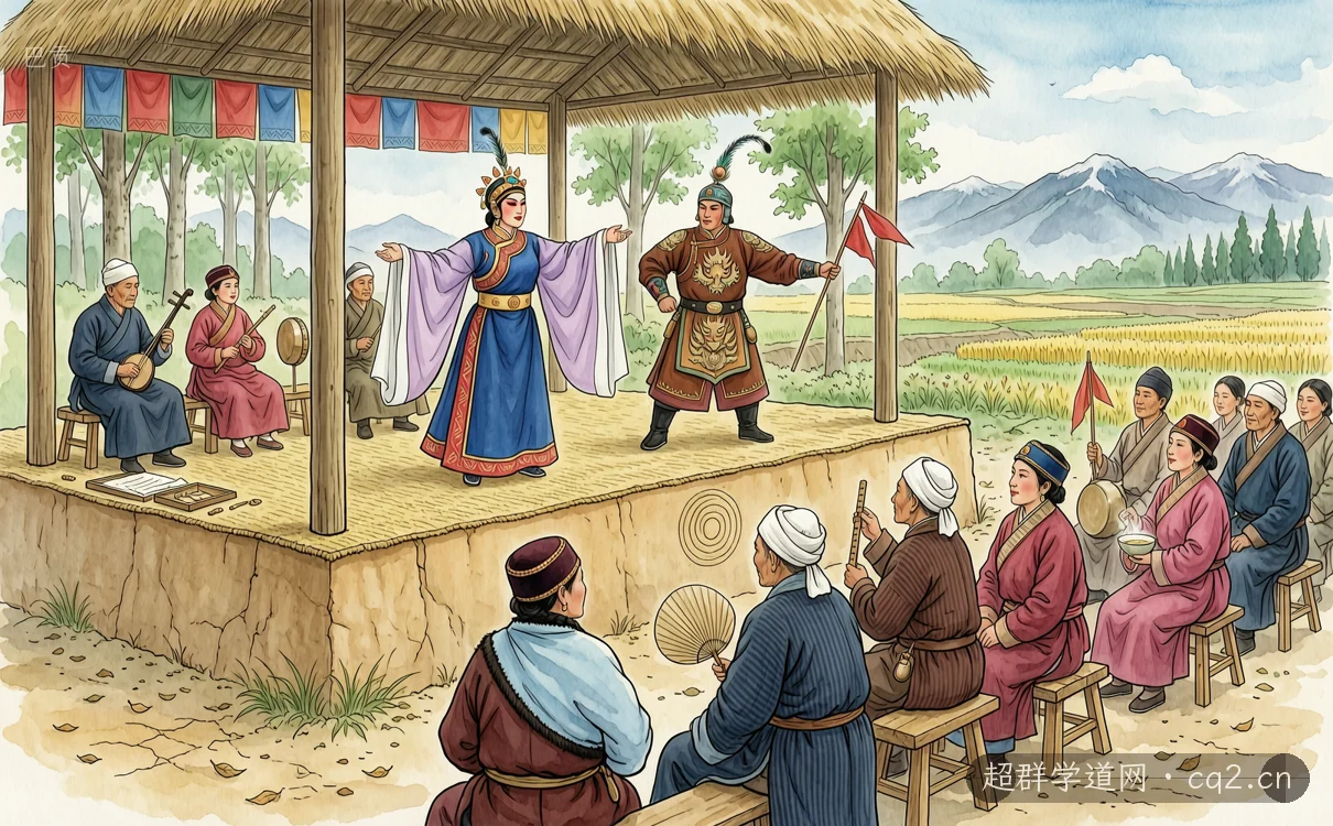 巴贡（AI 生成意境插图）