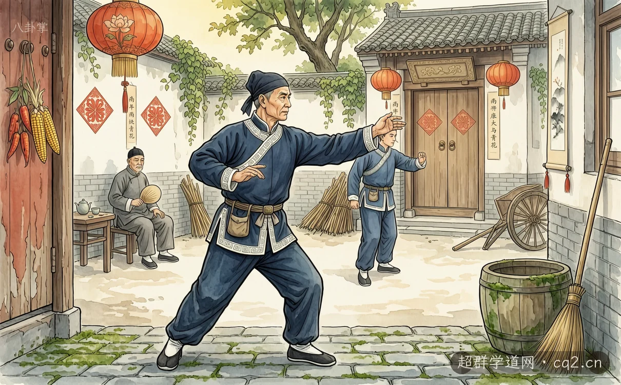 八卦掌（AI 生成意境插图）