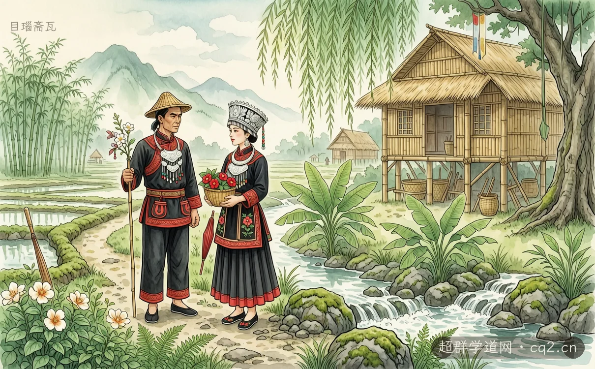 目瑙斋瓦（AI 生成意境插图）