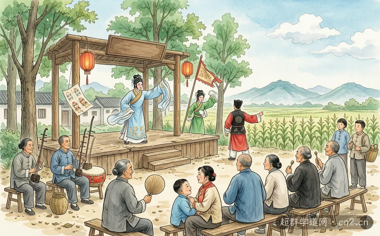老调（AI 生成意境插图）