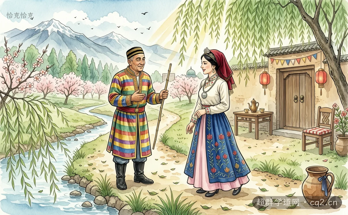 恰克恰克（AI 生成意境插图）
