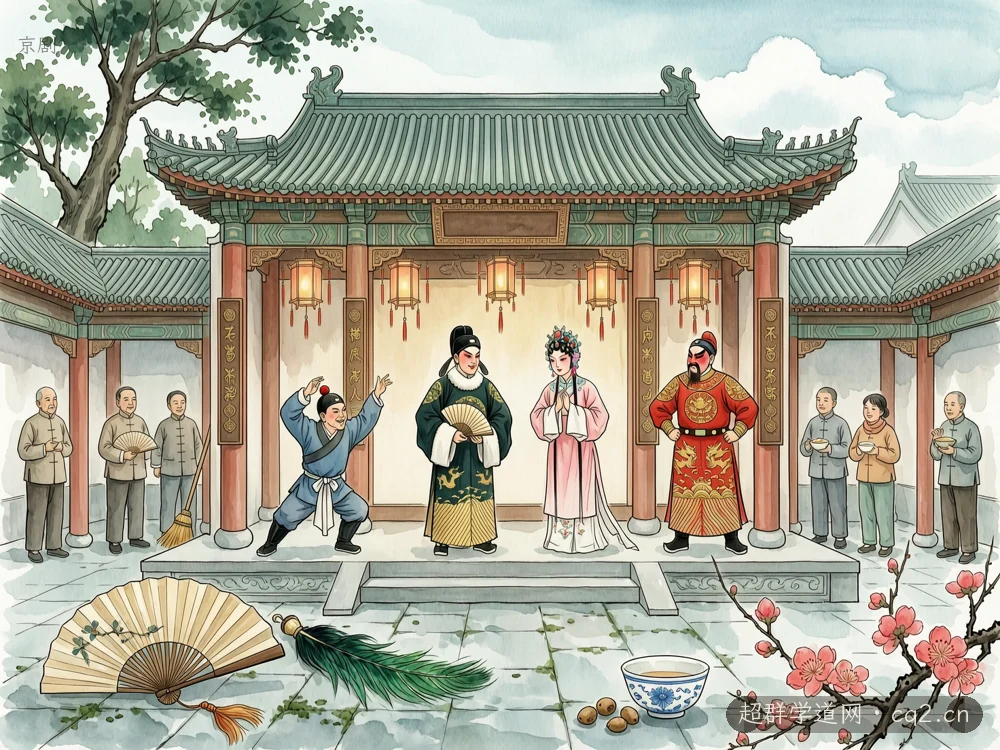 京剧（AI 生成意境插图）