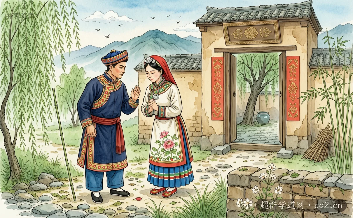 祁家延西（AI 生成意境插图）