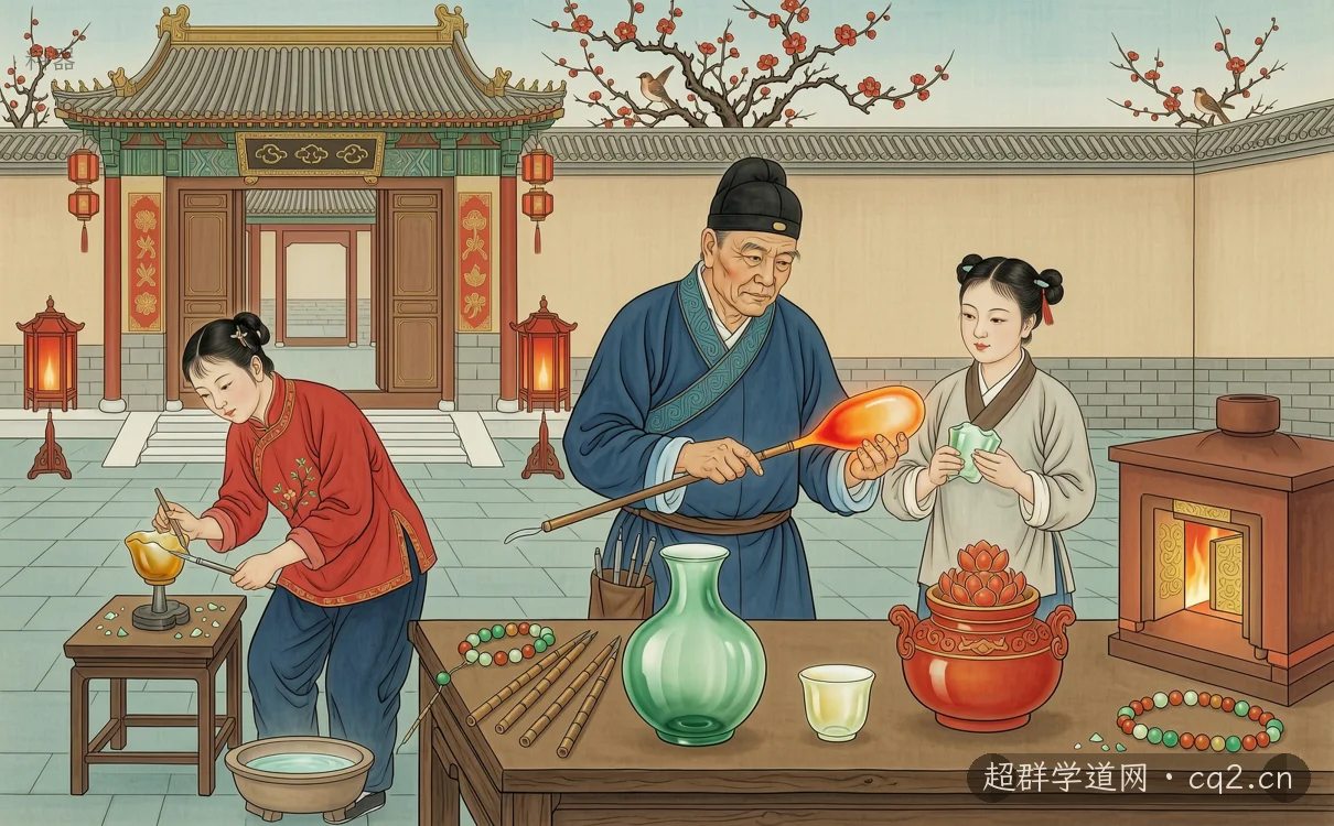 料器（AI 生成意境插图）
