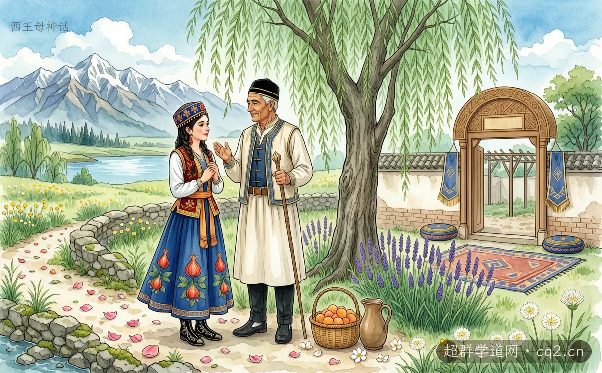 西王母神话（AI 生成意境插图）