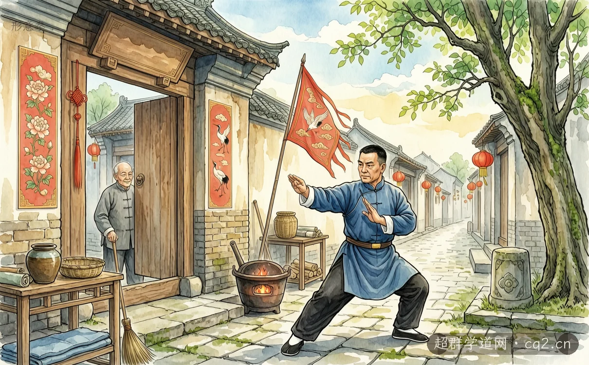 形意拳（AI 生成意境插图）