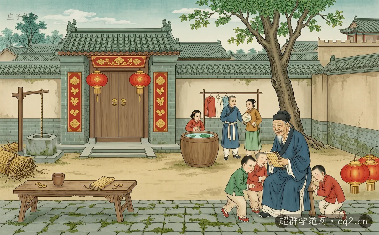 庄子传说（AI 生成意境插图）