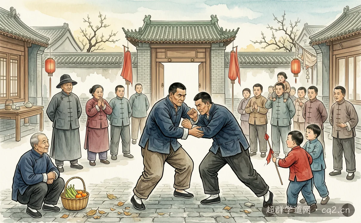 摔跤（AI 生成意境插图）