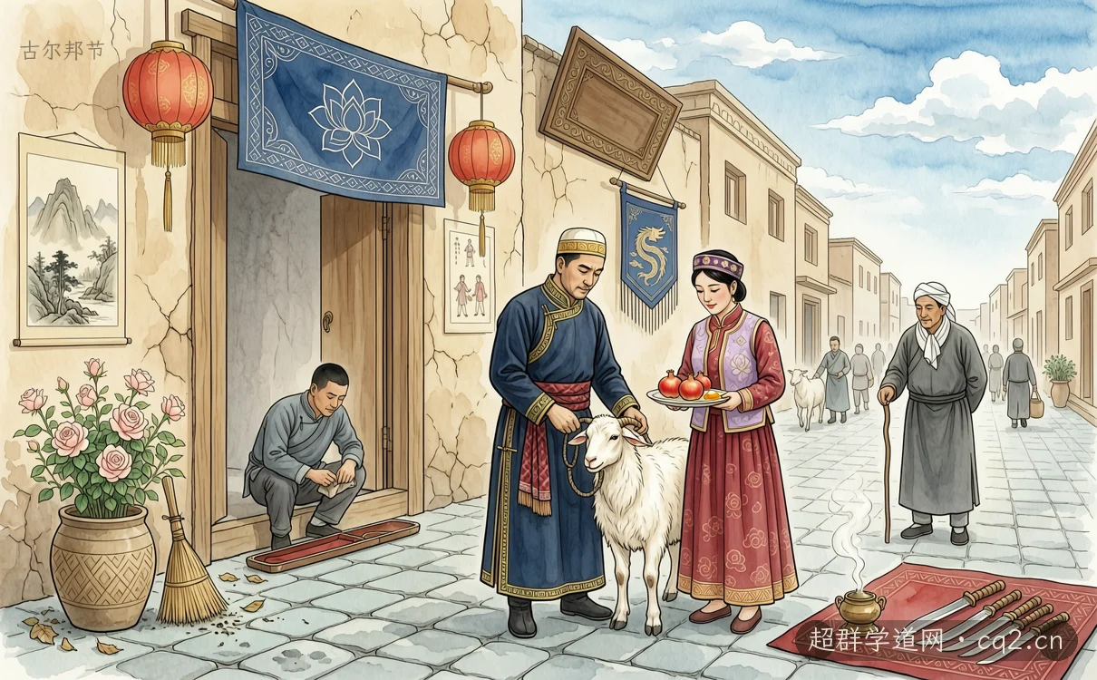 古尔邦节（AI 生成意境插图）