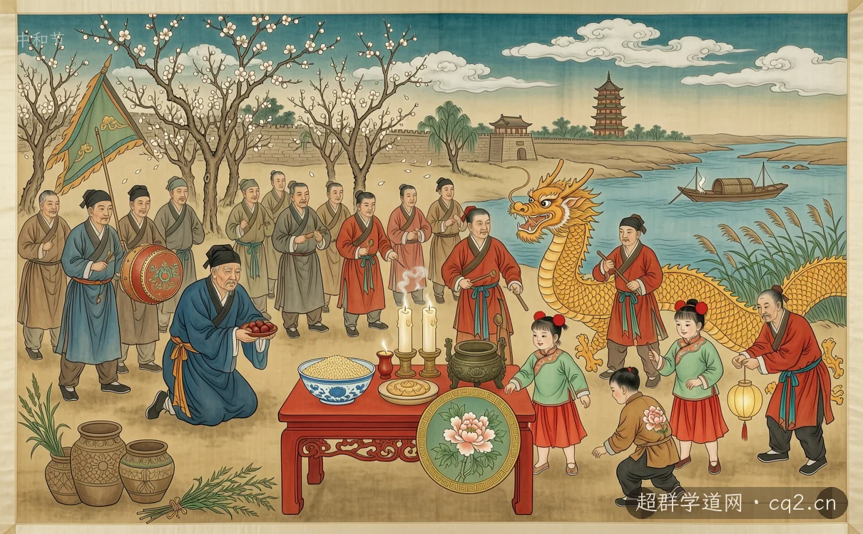 中和节（AI 生成意境插图）