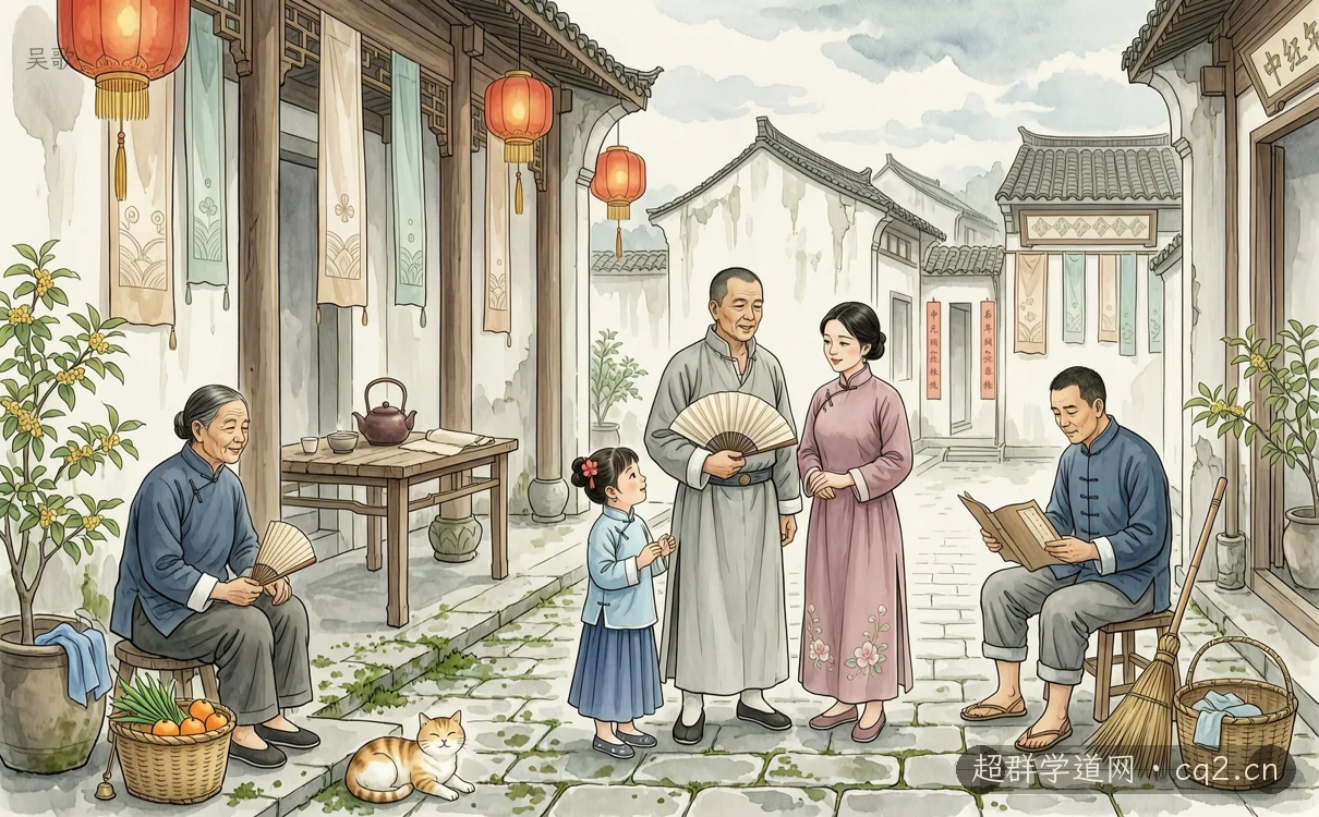 吴歌（AI 生成意境插图）