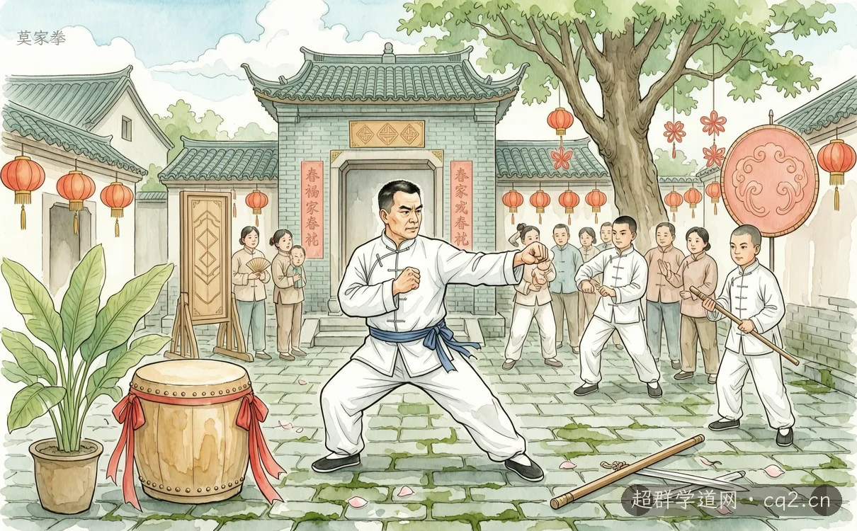 莫家拳（AI 生成意境插图）