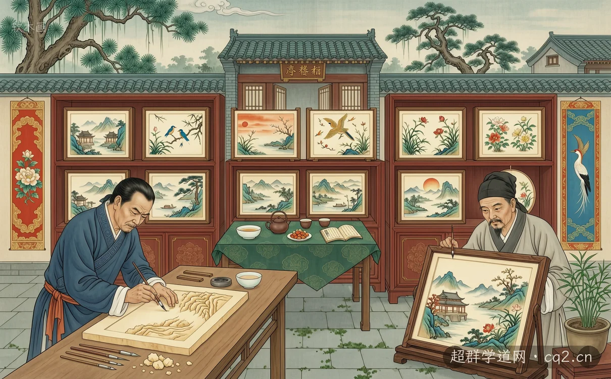软木画（AI 生成意境插图）