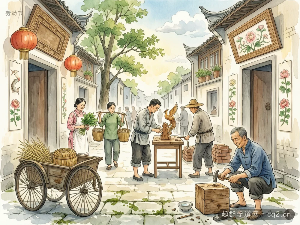 劳动节（AI 生成意境插图）