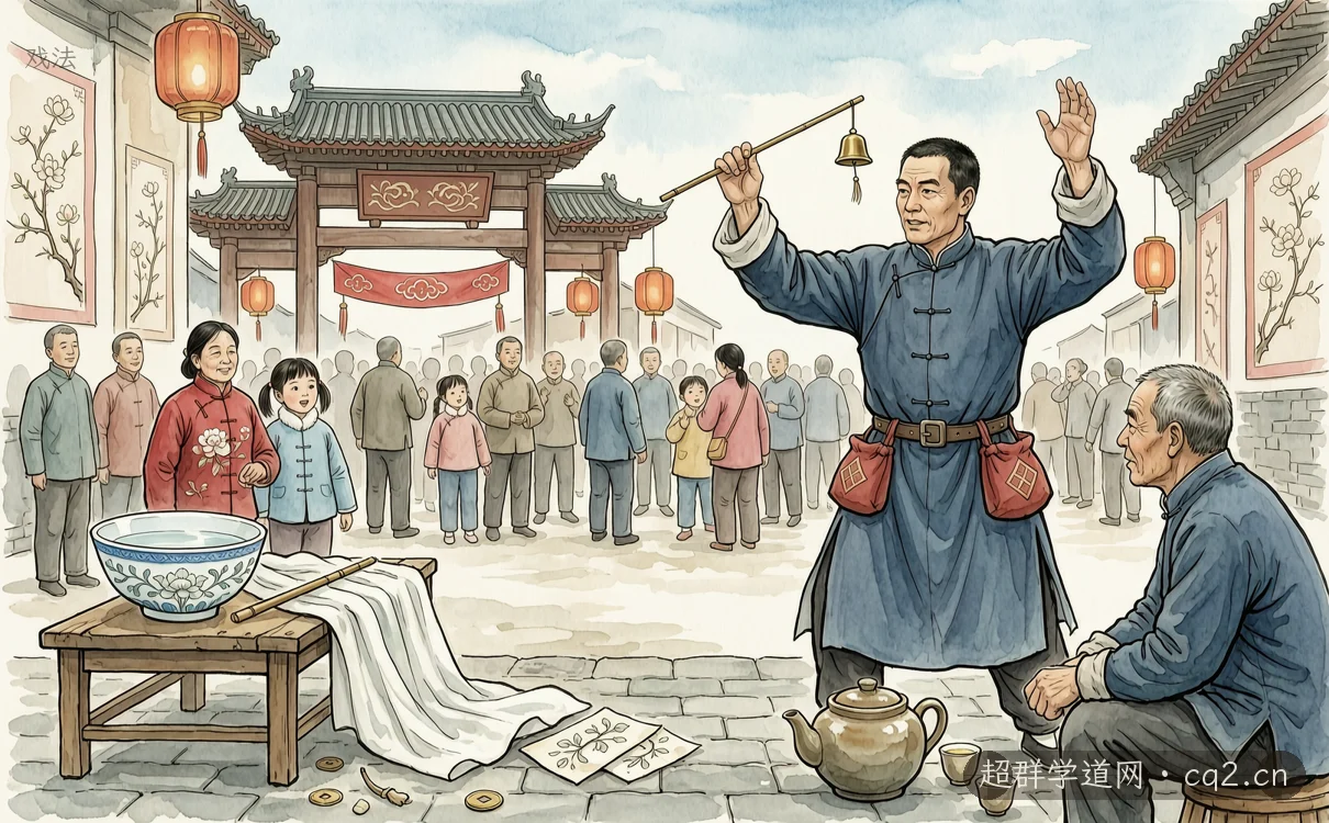 戏法（AI 生成意境插图）