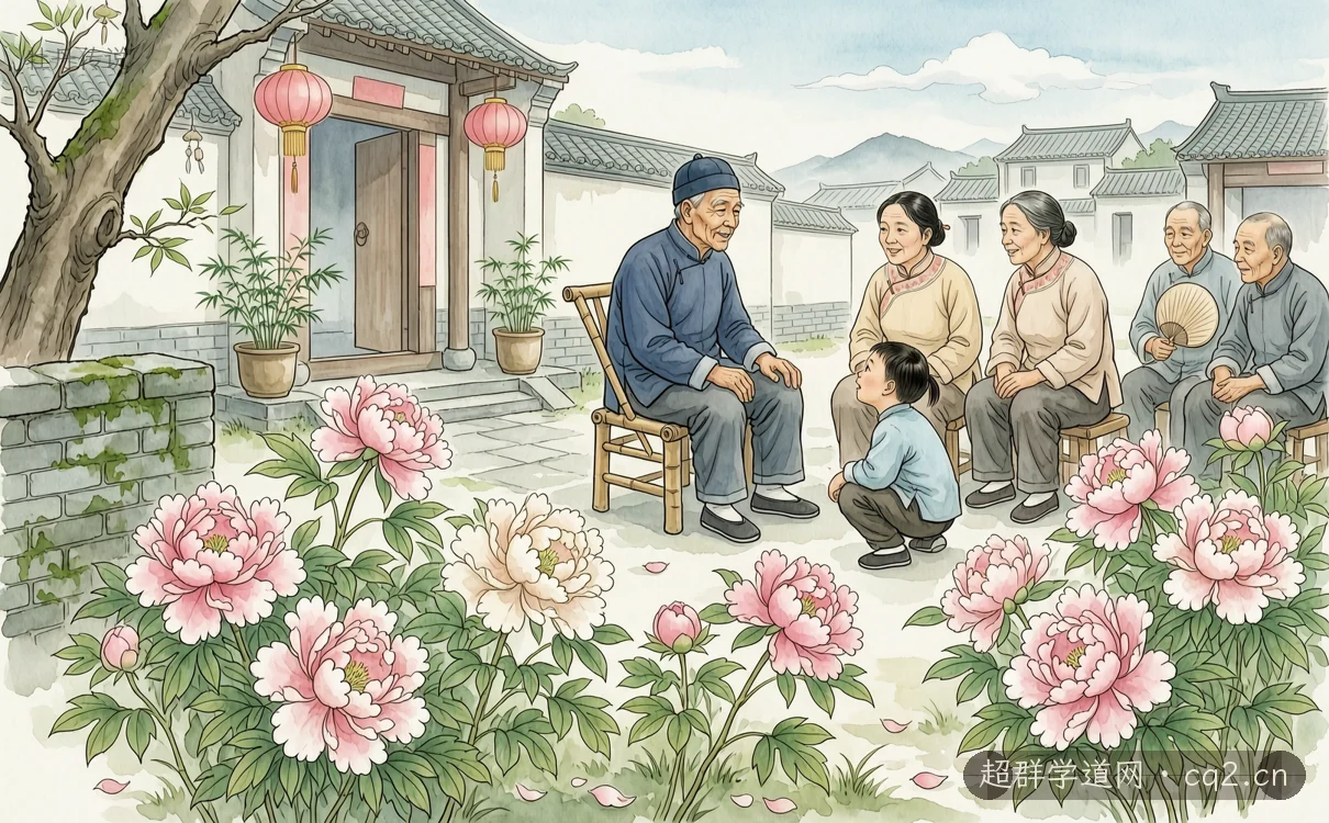 牡丹传说（AI 生成意境插图）