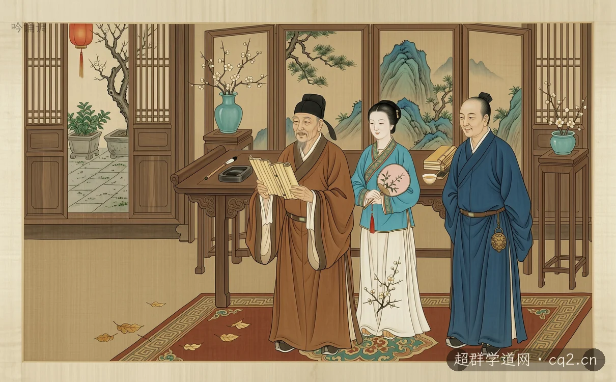 吟誦調（AI 生成意境插圖）