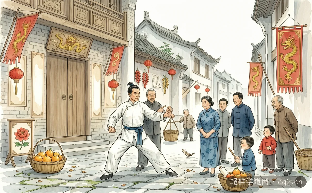 咏春拳（AI 生成意境插图）