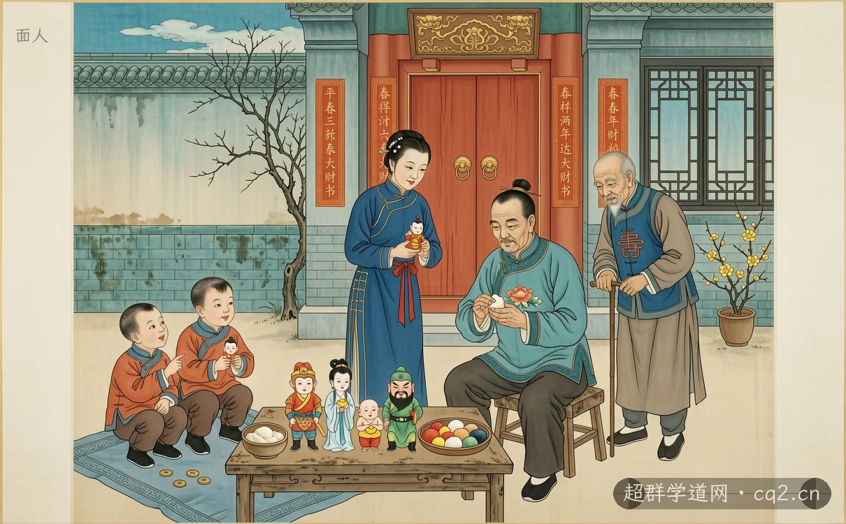 麵人（AI 生成意境插圖）
