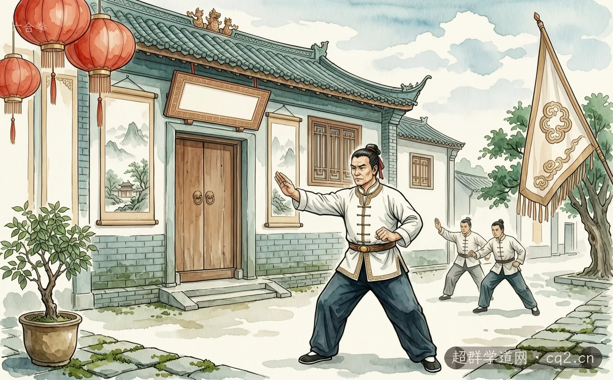 六合拳（AI 生成意境插图）