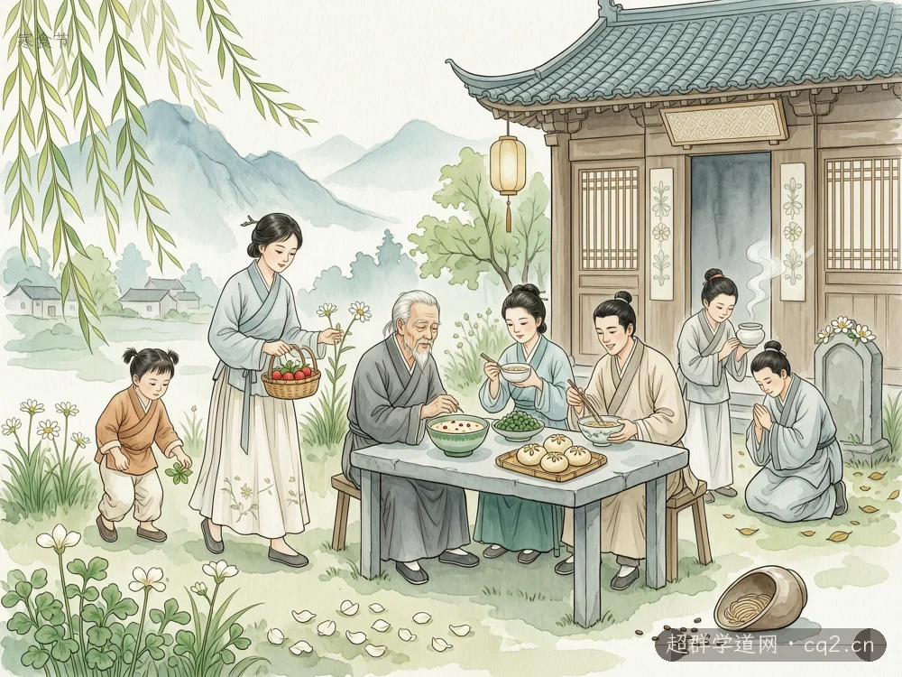 寒食節（AI 生成意境插圖）