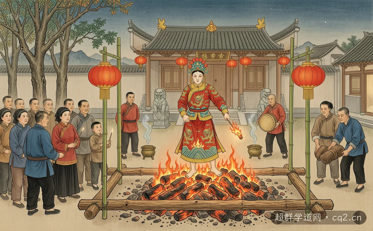 炼火（AI 生成意境插图）