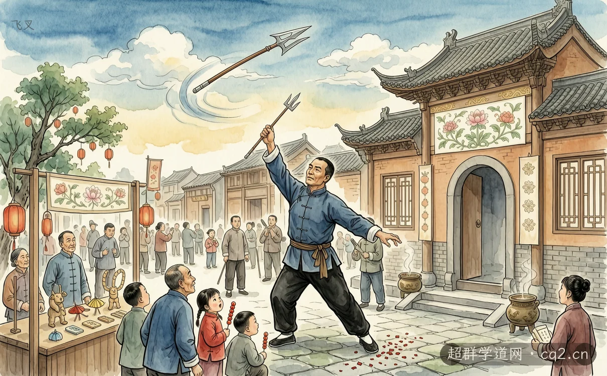 飞叉（AI 生成意境插图）