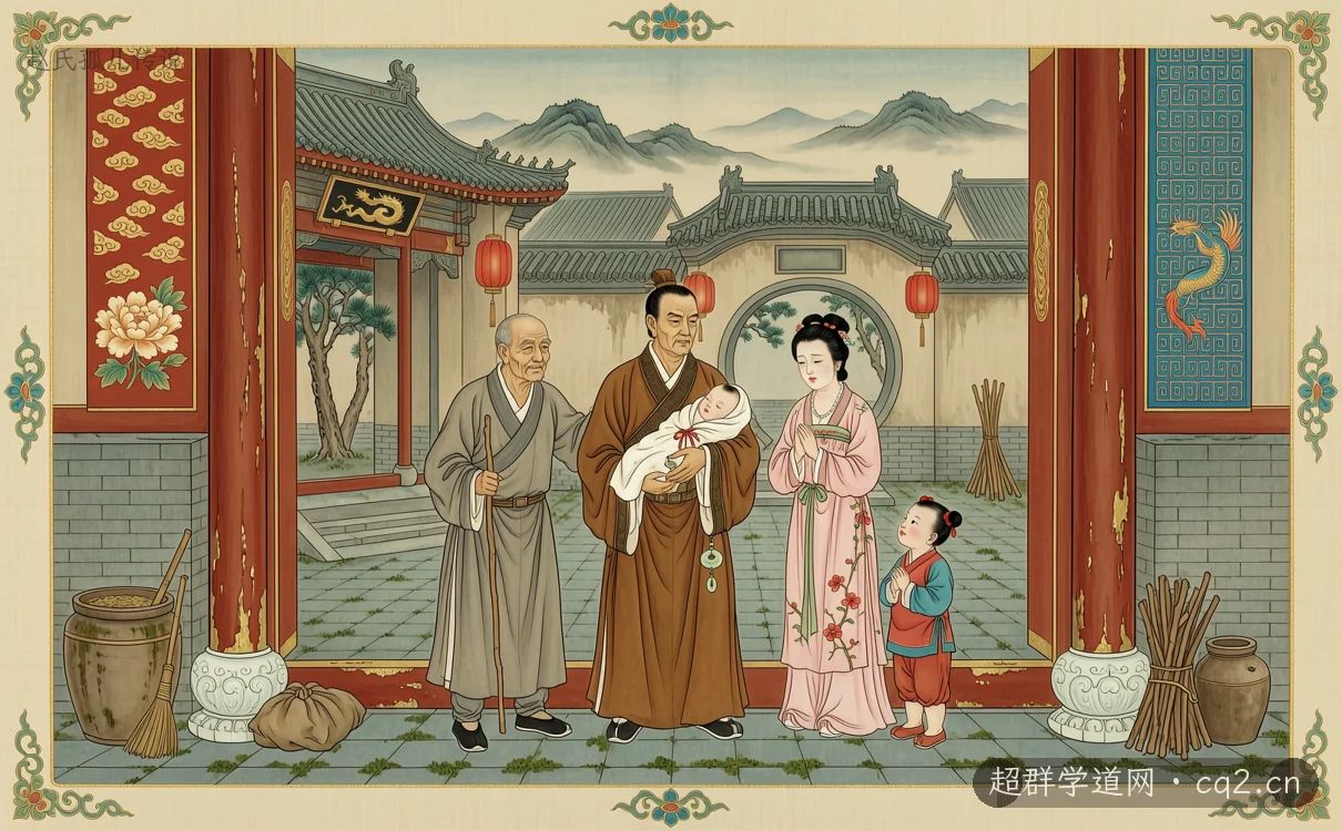 赵氏孤儿传说（AI 生成意境插图）