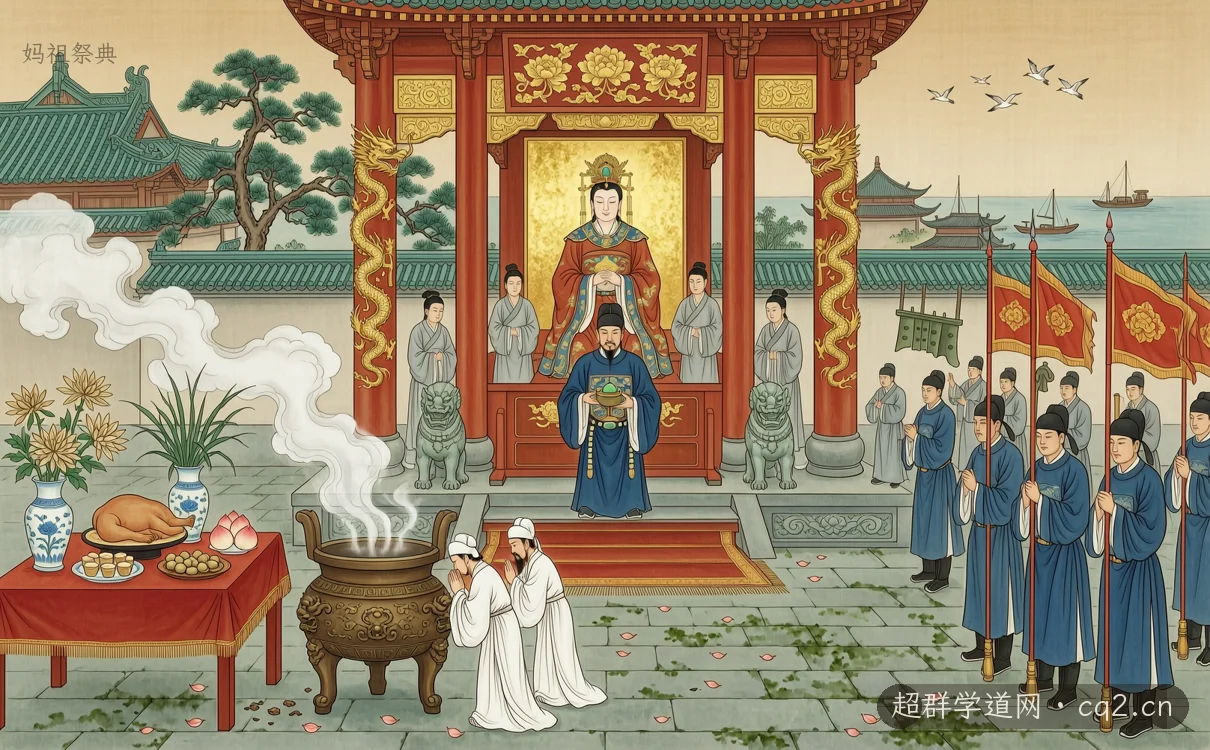 妈祖祭典（AI 生成意境插图）