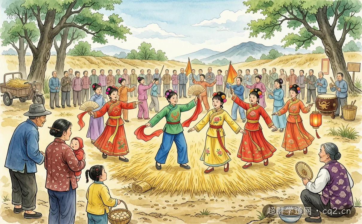 沧州落子（AI 生成意境插图）