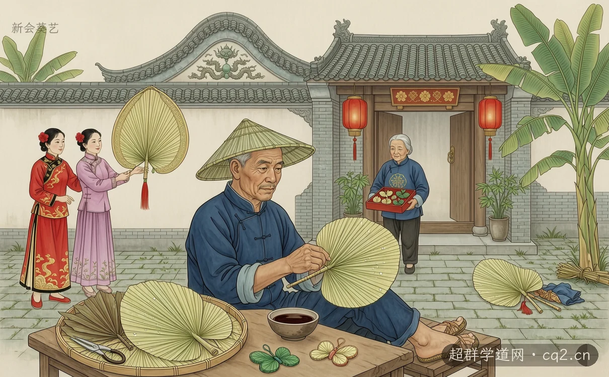 新会葵艺（AI 生成意境插图）