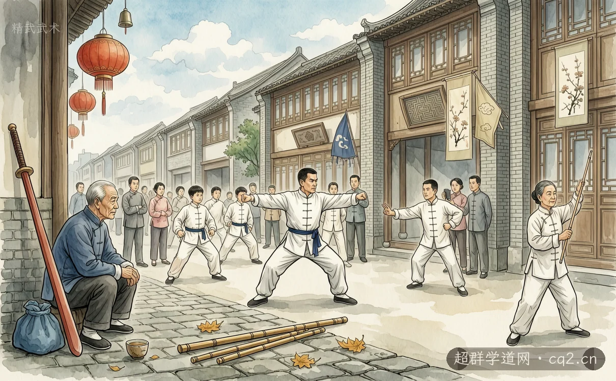精武武术（AI 生成意境插图）