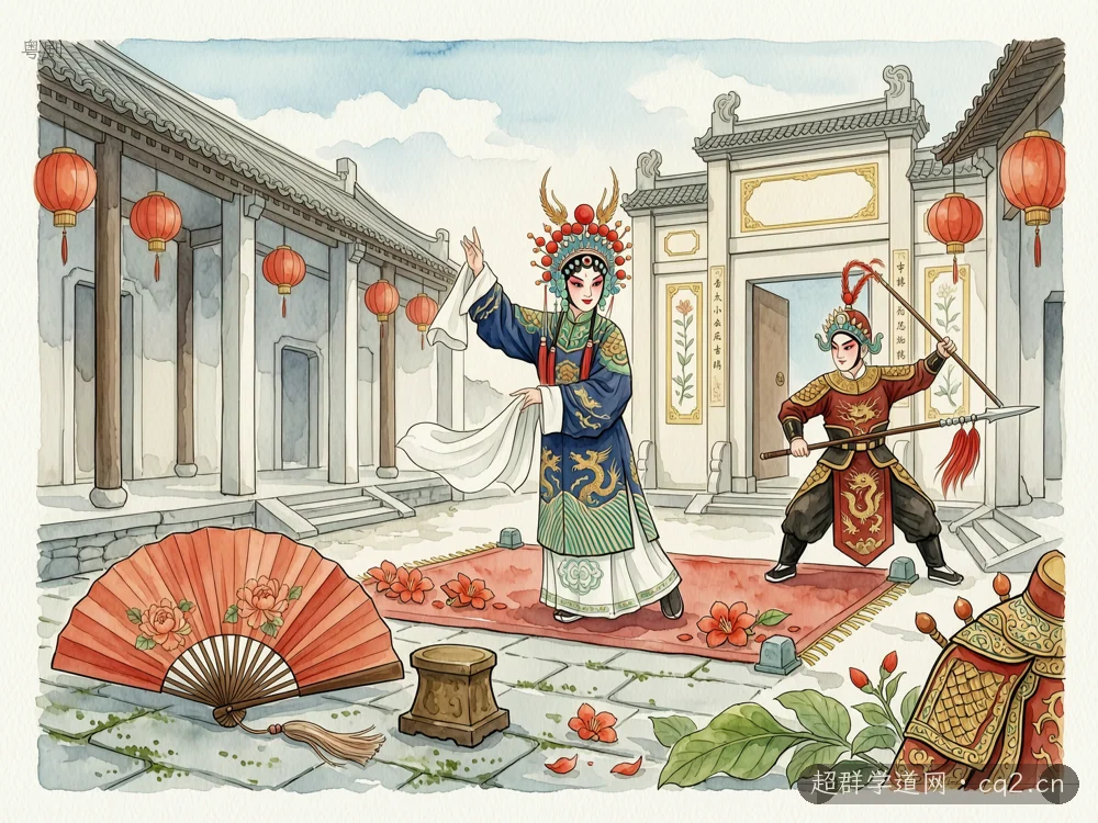 粤剧（AI 生成意境插图）