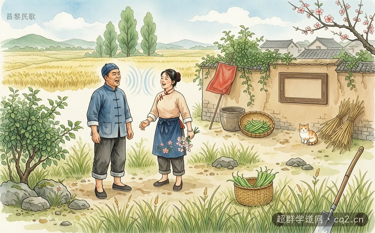 昌黎民歌（AI 生成意境插图）