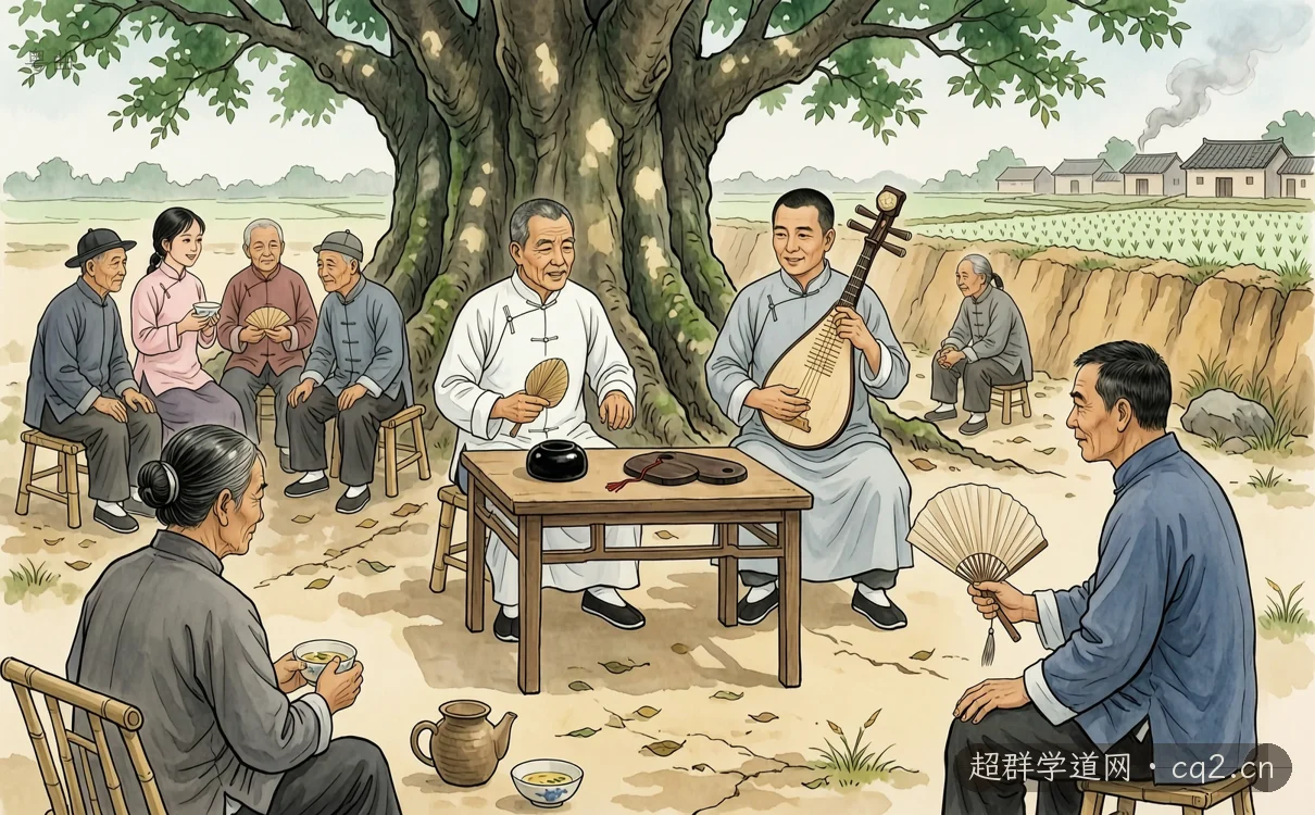 粤曲（AI 生成意境插图）