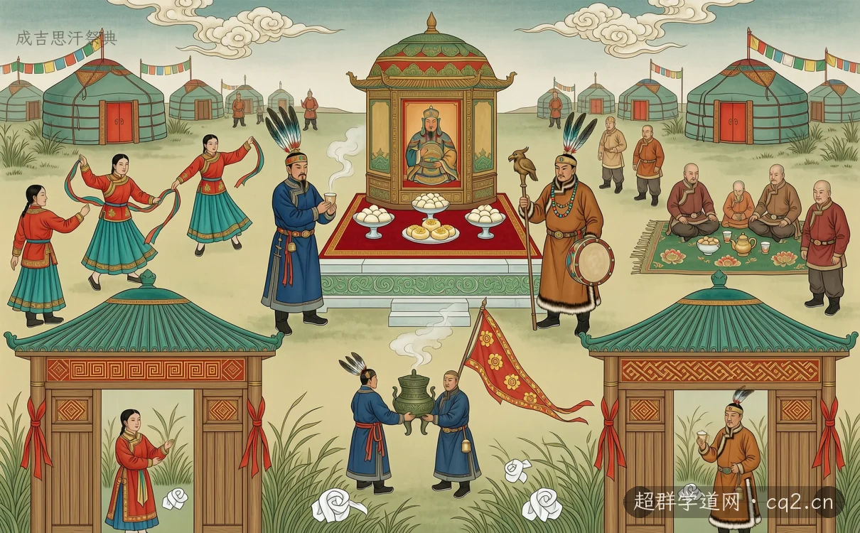 成吉思汗祭典（AI 生成意境插圖）