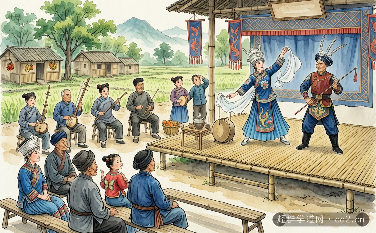 壯劇（AI 生成意境插圖）