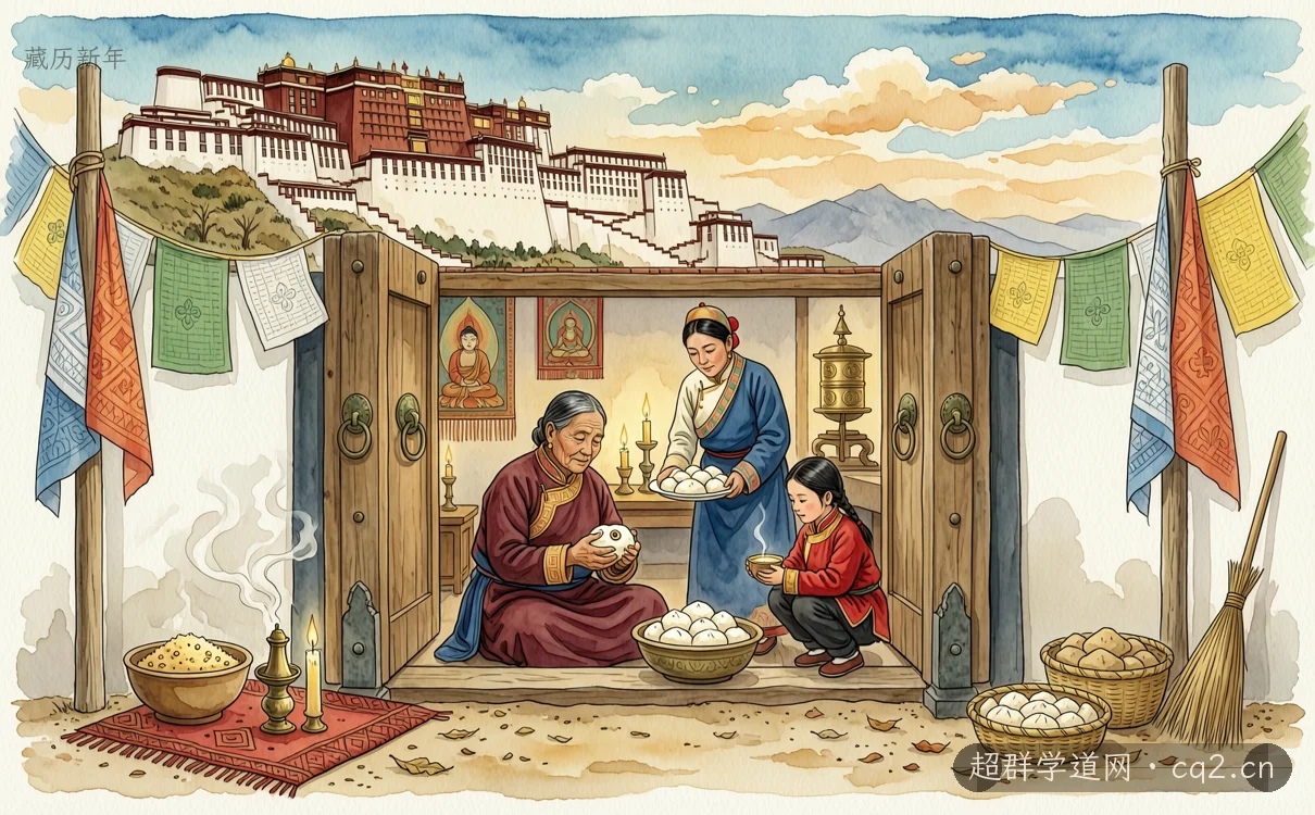藏历新年（AI 生成意境插图）