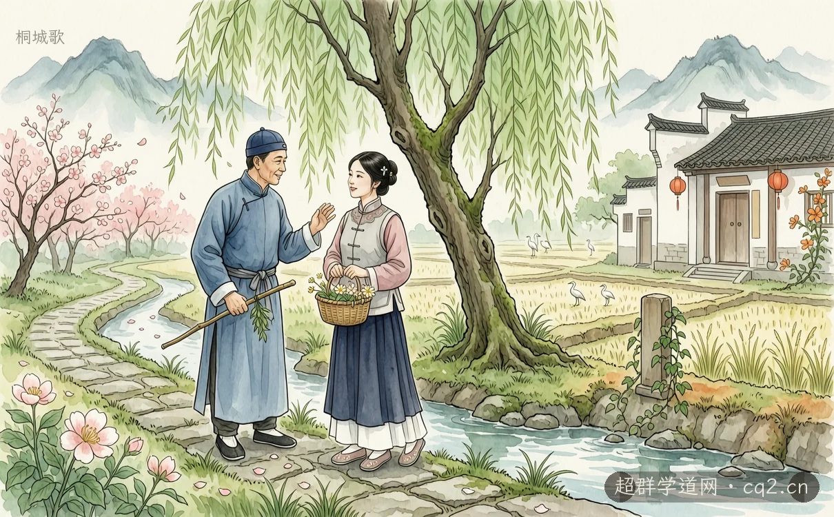 桐城歌（AI 生成意境插图）