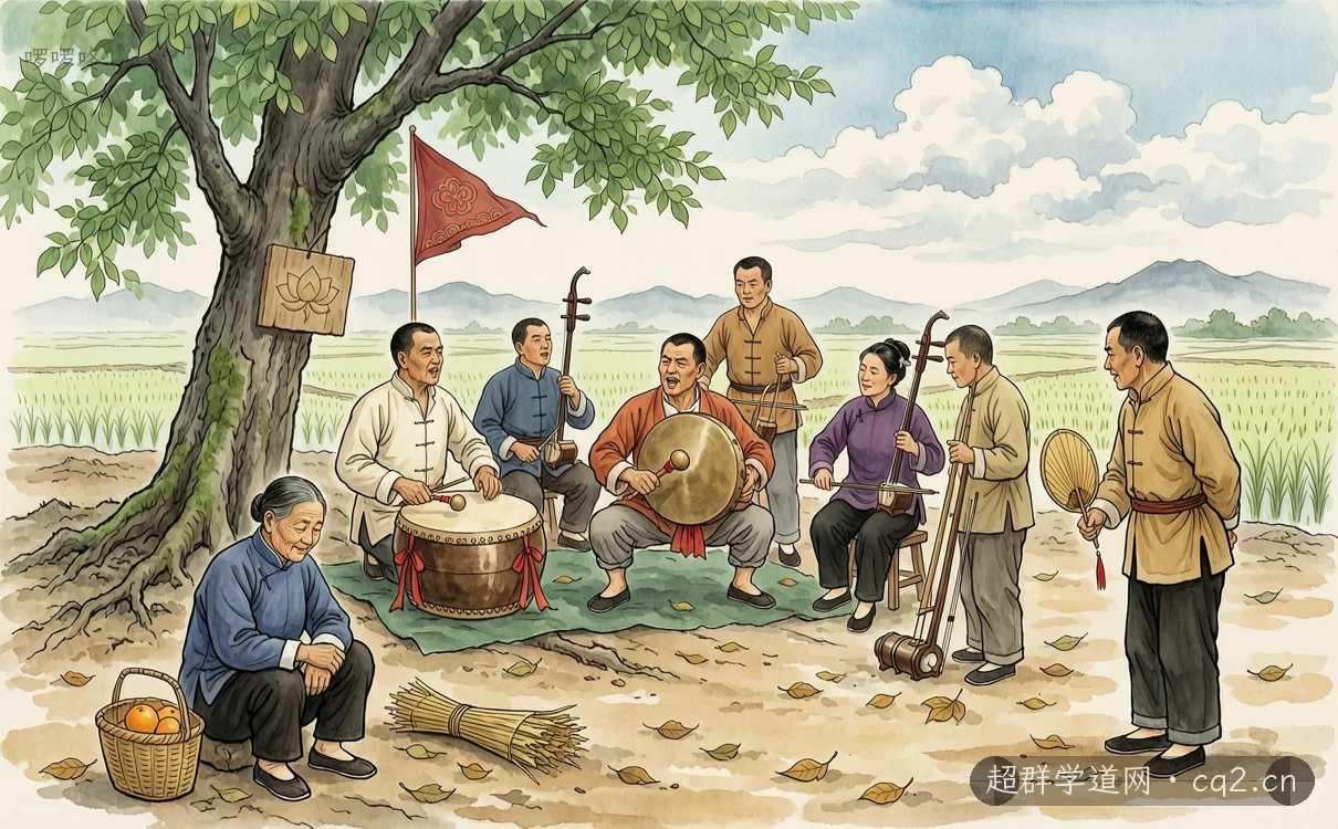 啰啰咚（AI 生成意境插图）