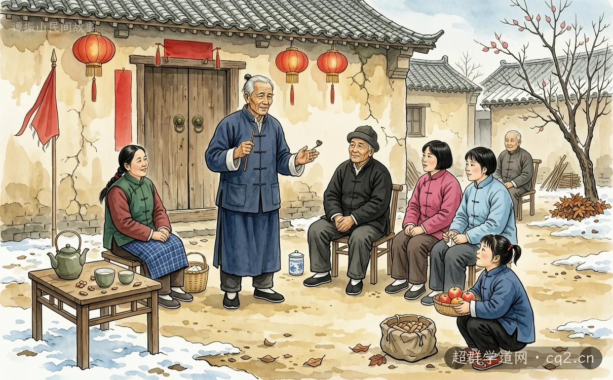 譚振山民間故事（AI 生成意境插圖）