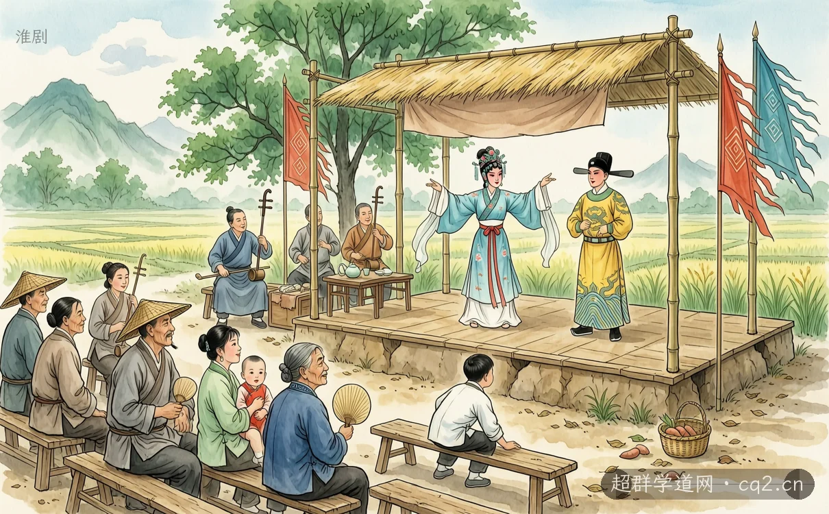 淮劇（AI 生成意境插圖）